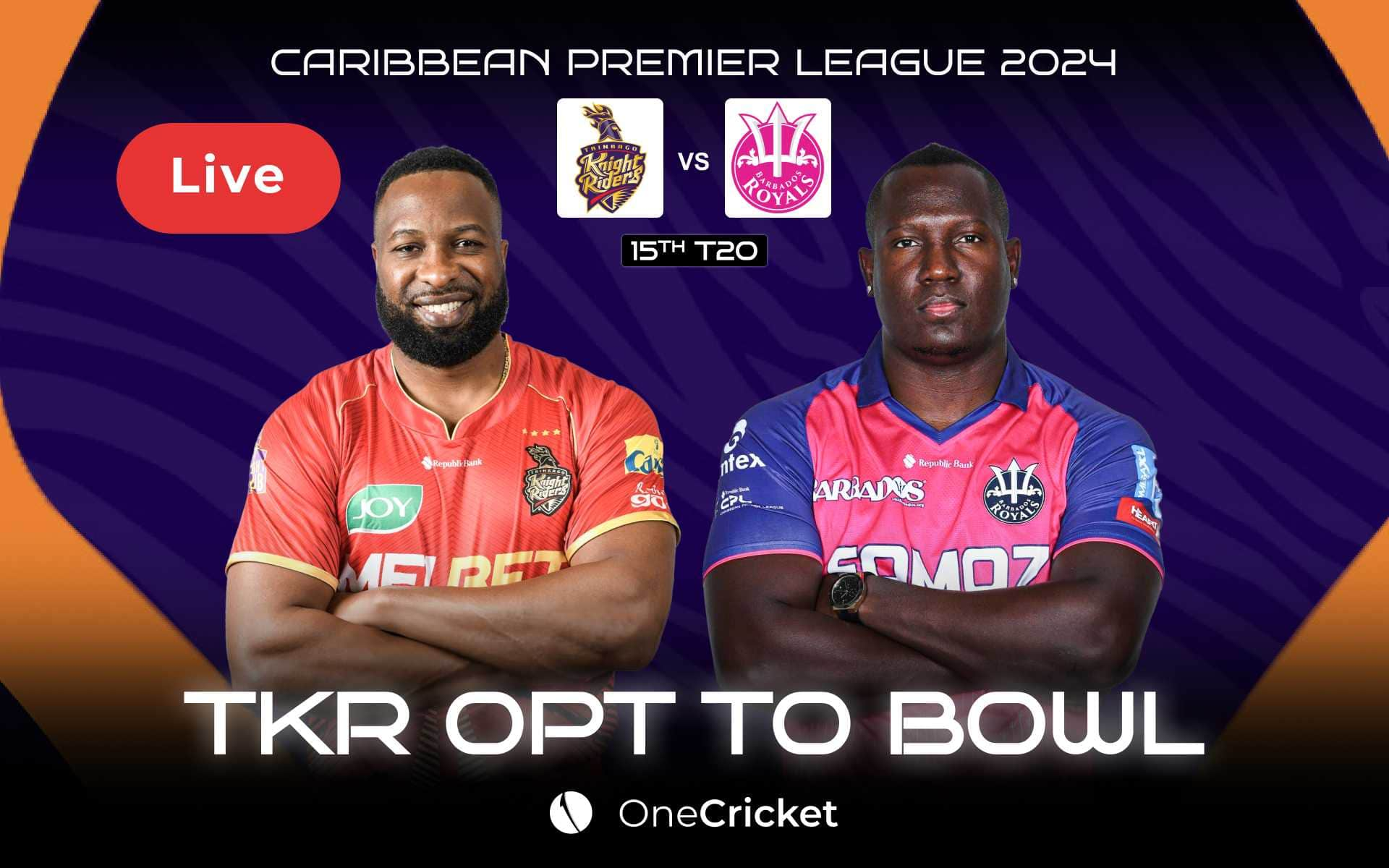 CPL 2024, BR vs TKR, Match 15 Live Score: Match Updates, Highlights And Live Streaming